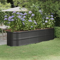 lit sureleve jardin acier grandes capacites anthracite 296 x 80 x 68 cm 1 | jardinna