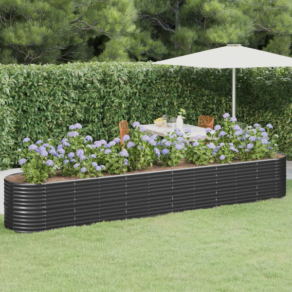 lit sureleve jardin acier grandes capacites anthracite 440 x 80 x 68 cm 1 | jardinna