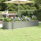 lit sureleve jardin acier grandes capacites argent 224 x 80 x 36 cm 1 | jardinna