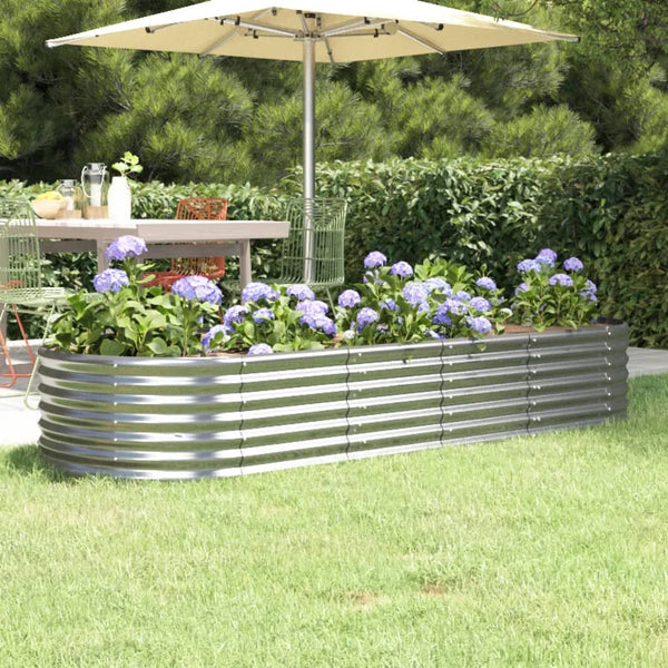 lit sureleve jardin acier grandes capacites argent 224 x 80 x 36 cm 1 | jardinna