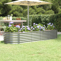 lit sureleve jardin acier grandes capacites argent 224 x 80 x 36 cm 1 | jardinna