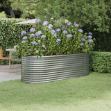 lit sureleve jardin acier grandes capacites argent 224 x 80 x 68 cm 1 | jardinna