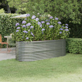 lit sureleve jardin acier grandes capacites argent 224 x 80 x 68 cm 1 | jardinna