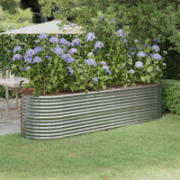 lit sureleve jardin acier grandes capacites argent 296 x 80 x 68 cm 1 | jardinna
