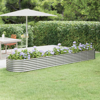lit sureleve jardin acier grandes capacites argent 368 x 80 x 36 cm 1 | jardinna