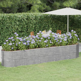 lit sureleve jardin acier grandes capacites argent 368 x 80 x 68 cm 1 | jardinna