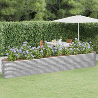 lit sureleve jardin acier grandes capacites argent 440 x 80 x 68 cm 1 | jardinna