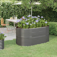lit sureleve jardin acier grandes capacites gris 152 x 80 x 68 cm 1 | jardinna
