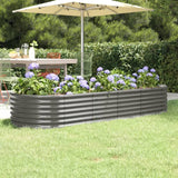 lit sureleve jardin acier grandes capacites gris 224 x 80 x 36 cm 1 | jardinna
