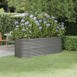 lit sureleve jardin acier grandes capacites gris 224 x 80 x 68 cm 1 | jardinna