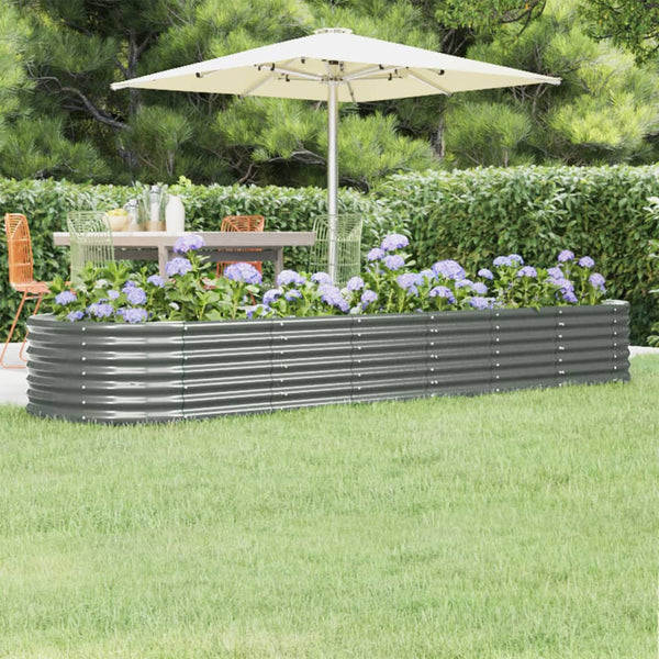 lit sureleve jardin acier grandes capacites gris 296 x 80 x 36 cm 1 | jardinna