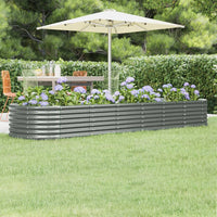 lit sureleve jardin acier grandes capacites gris 296 x 80 x 36 cm 1 | jardinna