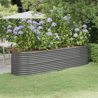 lit sureleve jardin acier grandes capacites gris 296 x 80 x 68 cm 1 | jardinna