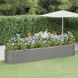lit sureleve jardin acier grandes capacites gris 368 x 80 x 68 cm 1 | jardinna