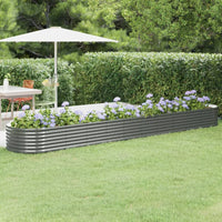 lit sureleve jardin acier grandes capacites gris 440 x 80 x 36 cm 1 | jardinna