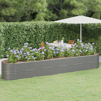 lit sureleve jardin acier grandes capacites gris 440 x 80 x 68 cm 1 | jardinna