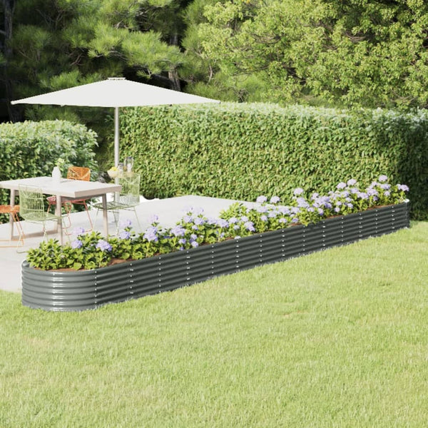 lit sureleve jardin acier grandes capacites gris 620 x 80 x 36 cm 1 | jardinna
