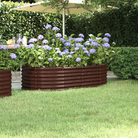 lit sureleve jardin acier grandes capacites marron 152 x 80 x 36 cm 1 | jardinna