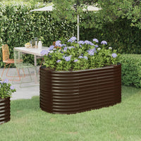lit sureleve jardin acier grandes capacites marron 152 x 80 x 68 cm 1 | jardinna