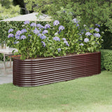 lit sureleve jardin acier grandes capacites marron 296 x 80 x 68 cm 1 | jardinna