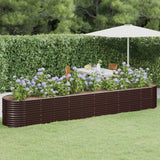 lit sureleve jardin acier grandes capacites marron 440 x 80 x 68 cm 1 | jardinna
