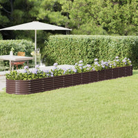 lit sureleve jardin acier grandes capacites marron 512 x 80 x 36 cm 1 | jardinna