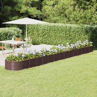 lit sureleve jardin acier grandes capacites marron 620 x 80 x 36 cm 1 | jardinna