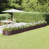 lit sureleve jardin acier grandes capacites marron 620 x 80 x 36 cm 1 | jardinna