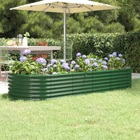 lit sureleve jardin acier grandes capacites vert 224 x 80 x 36 cm 1 | jardinna
