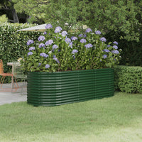 lit sureleve jardin acier grandes capacites vert 224 x 80 x 68 cm 1 | jardinna