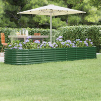 lit sureleve jardin acier grandes capacites vert 296 x 80 x 36 cm 1 | jardinna