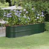 lit sureleve jardin acier grandes capacites vert 296 x 80 x 68 cm 1 | jardinna