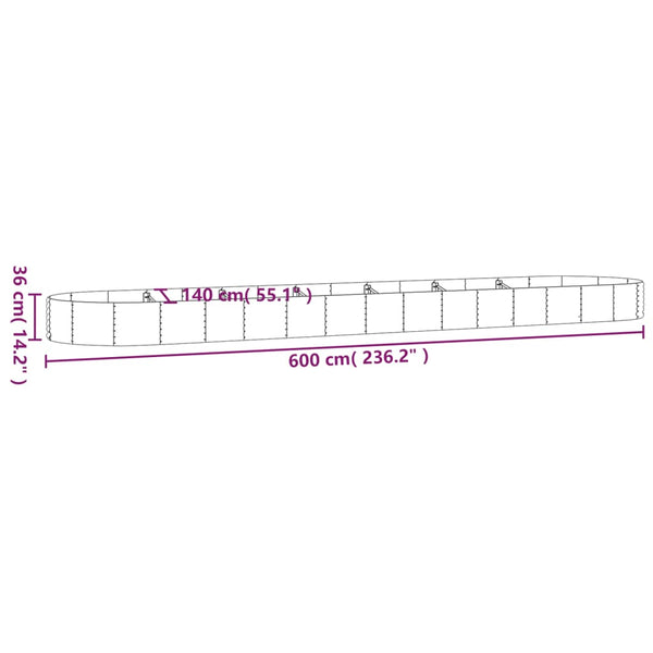 lit sureleve jardin acier grands volumes 6 | jardinna