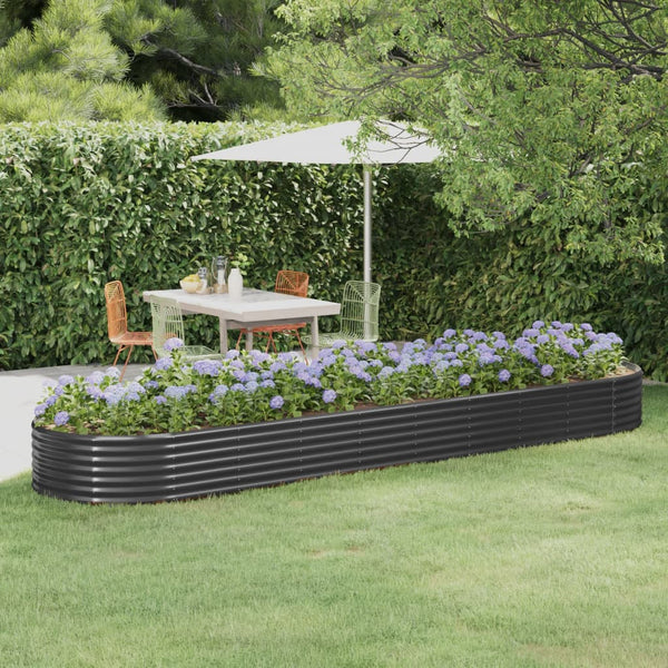 lit sureleve jardin acier grands volumes anthracite 396 x 100 x 36 cm 1 | jardinna