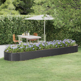 lit sureleve jardin acier grands volumes anthracite 396 x 100 x 36 cm 1 | jardinna