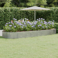 lit sureleve jardin acier grands volumes argent 373 x 140 x 36 cm 1 | jardinna