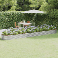 lit sureleve jardin acier grands volumes argent 544 x 100 x 36 cm 1 | jardinna