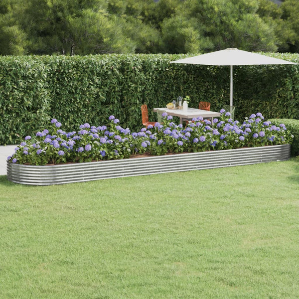 lit sureleve jardin acier grands volumes argent 600 x 140 x 36 cm 1 | jardinna
