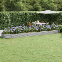 lit sureleve jardin acier grands volumes argent 600 x 140 x 36 cm 1 | jardinna