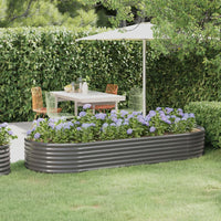 lit sureleve jardin acier grands volumes gris 249 x 100 x 36 cm 1 | jardinna