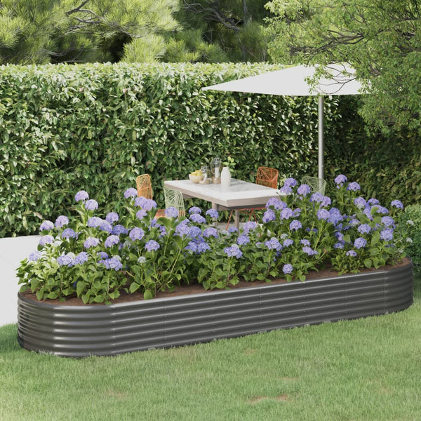 lit sureleve jardin acier grands volumes gris 322 x 100 x 36 cm 1 | jardinna