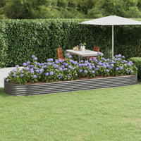 lit sureleve jardin acier grands volumes gris 450 x 140 x 36 cm 1 | jardinna
