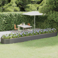 lit sureleve jardin acier grands volumes gris 507 x 100 x 36 cm 1 | jardinna