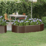 lit sureleve jardin acier grands volumes marron 175 x 100 x 36 cm 1 | jardinna