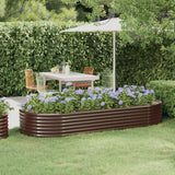 lit sureleve jardin acier grands volumes marron 249 x 100 x 36 cm 1 | jardinna
