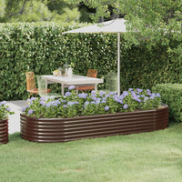 lit sureleve jardin acier grands volumes marron 249 x 100 x 36 cm 1 | jardinna