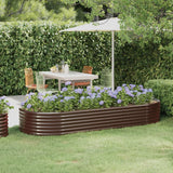 lit sureleve jardin acier grands volumes marron 249 x 100 x 36 cm 1 | jardinna