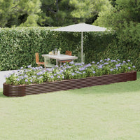 lit sureleve jardin acier grands volumes marron 544 x 100 x 36 cm 1 | jardinna