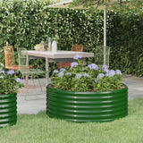 lit sureleve jardin acier grands volumes vert 100 x 100 x 36 cm 1 | jardinna