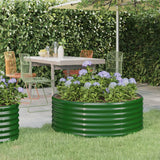 lit sureleve jardin acier grands volumes vert 100 x 100 x 36 cm 1 | jardinna